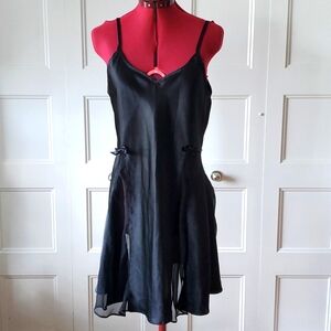 VTG 90s D&G Collection Black Slip Dress